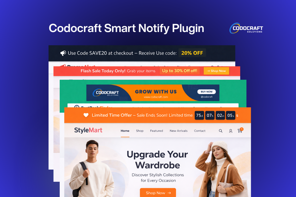Codocraft Smart Notify A Lightweight Notification Bar Plugin For Wordpress - Codocraft Blog